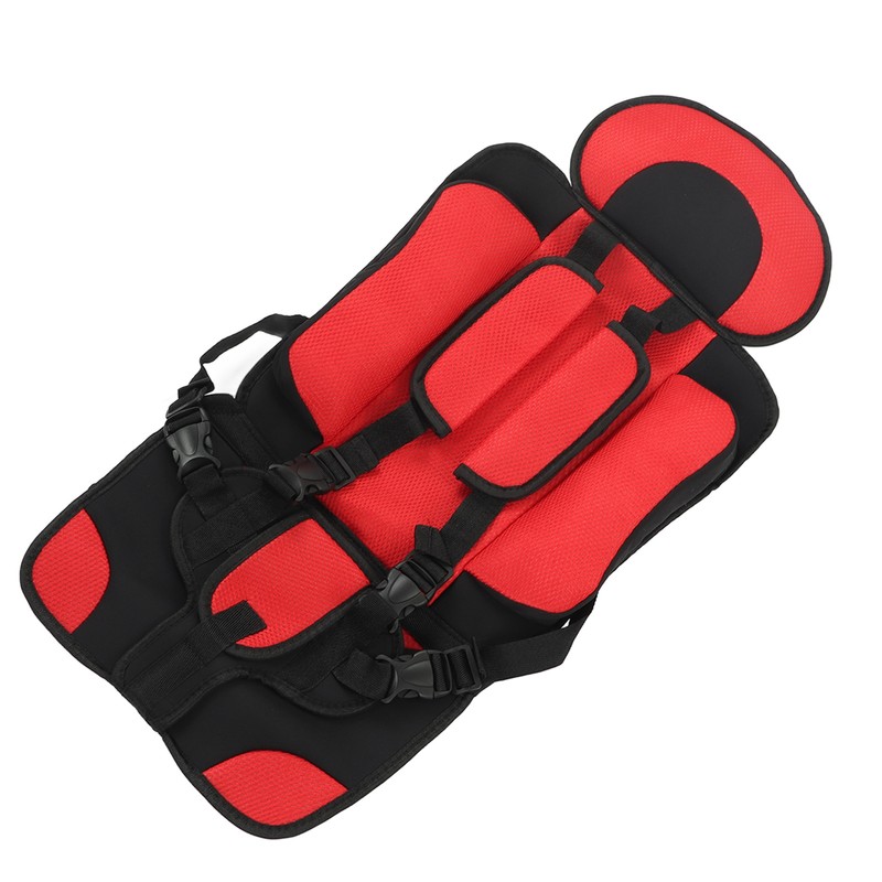 Children Safety Seat Simple Car Portable Seat Foldable Adjustable Strap