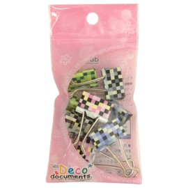 Sancake Com Double Clip Deco Documents Mosaic Cube Medium DDB-MC2P 8pcs