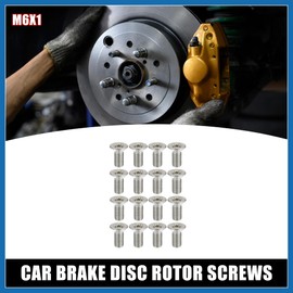 A ABSOPRO 16pcs Brake Disc Rotor Screws Bolts Kit 93600-06014-0H Item Replacement