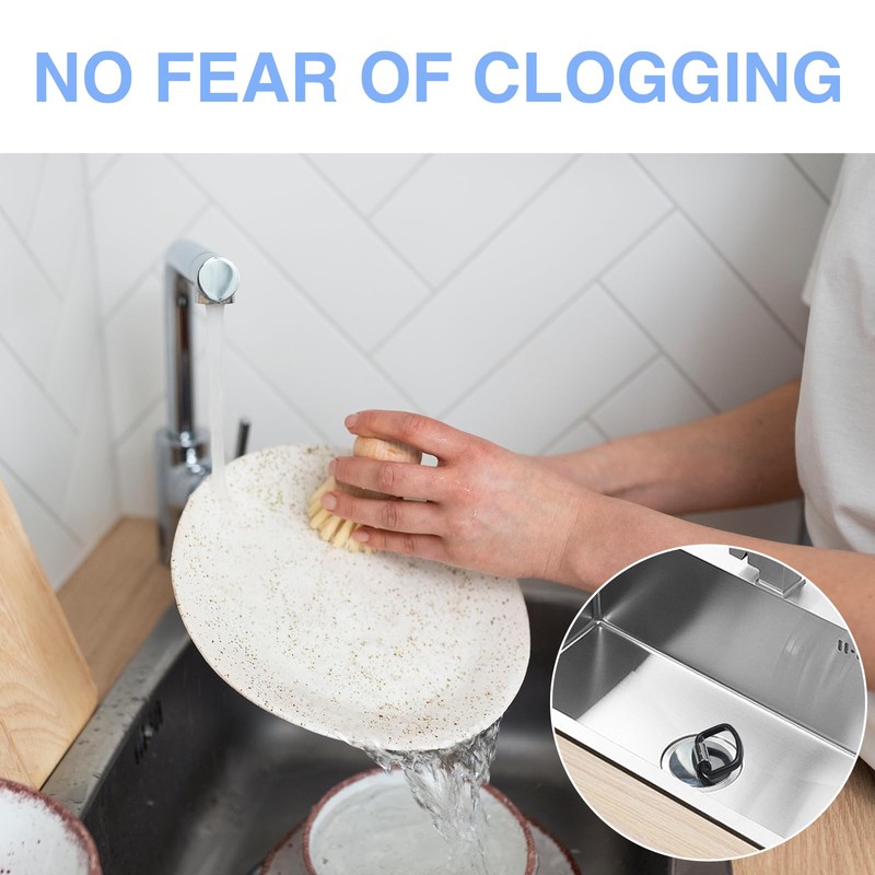 Colaren 2 PCS Upgraded Bath Plug Replacement, Universal Sink Plug