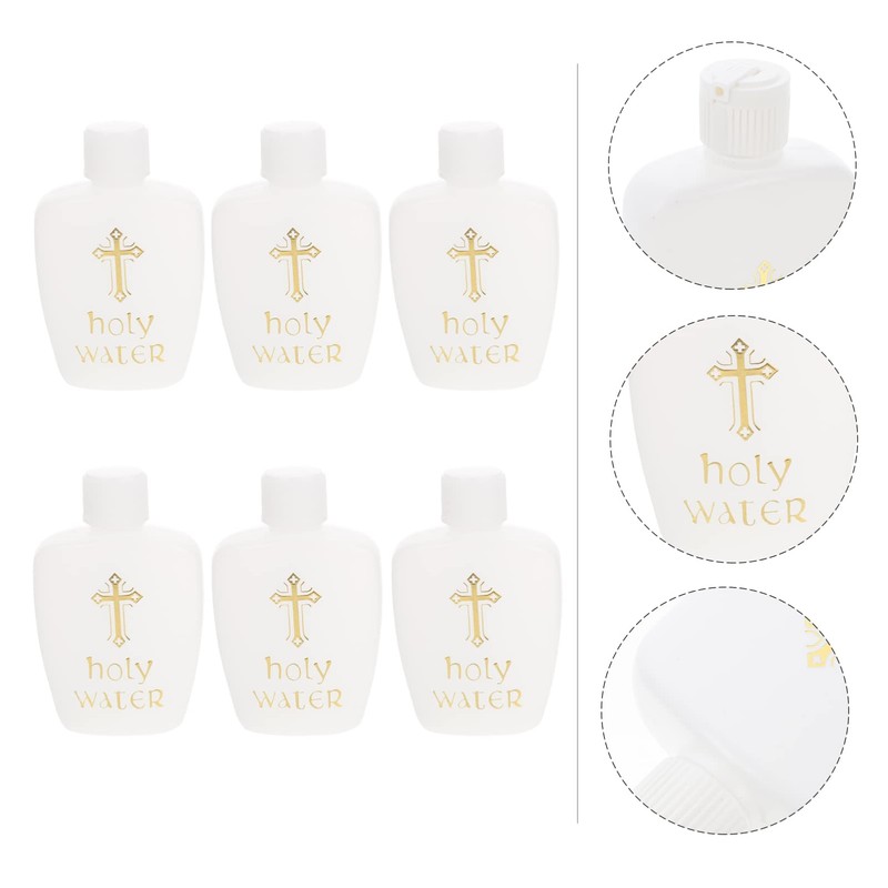 FOMIYES 6Pcs Empty Holy Water Bottles Set Holy Water Bottles