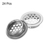 sourcing map 24Pcs Air Vents Circular Flat Soffit Vent 19mm/0.7"