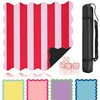 Evervalora 32.4in Scalloped Mahjong Mat, 3mm Mahjong Mat with Accessories-