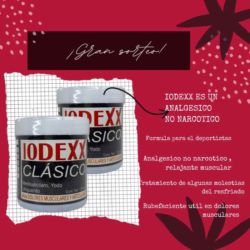 Pomada Iodexx Relajante Muscular 125 Gr ( 4 Pzas )