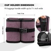Luggage Cup Holder Attachment – Hands-Free Drink Carrier for Coffee