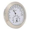 Round Hygrometer, Portable Exquisite Hygrometer, for Guitar Violin(Silver, 12)