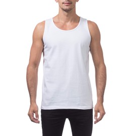 Pro Club Men’s Heavyweight Cotton Tank Top Outerwear, Snow White, 2X-Large