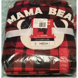 Cuddl Duds Christmas PJ Woman’s 2 Piece Sleep Set Size S “Mama Bear”! Gift Idea!