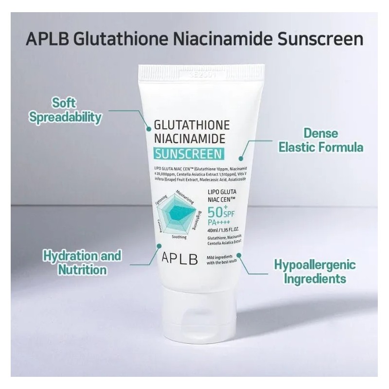 Aplb Glutathione Niacinamide Sunscreen 40ml