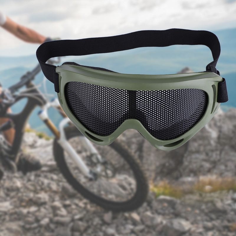 X400 Tactics Mesh Goggles Steel Lenses Sunglass Outdoor Paintball Eyewear
