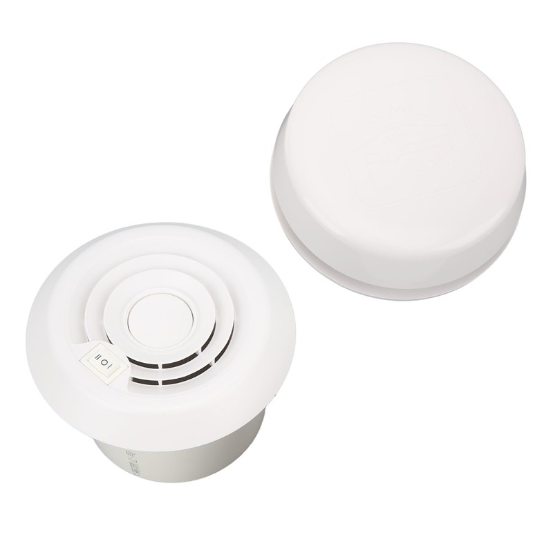RV Mini Vent Fan White Round Noiseless Compression Resistant Vent