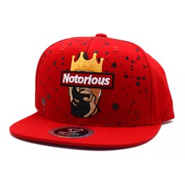 Top Level New Leader Crown King Notorious Red Black Era Snapback Hat Cap