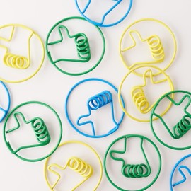 Slip-On Hand Paper Clip 12 P Zem Clip Document Organizer, Colorful Assorted Colors, Hand Shapes SZG-3813