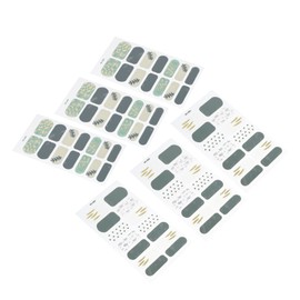 FOMIYES Nail Art Patches 4 Sheets of Nail Decals Simple to Apply Fashion Stylish Fingernail Decorations for Women