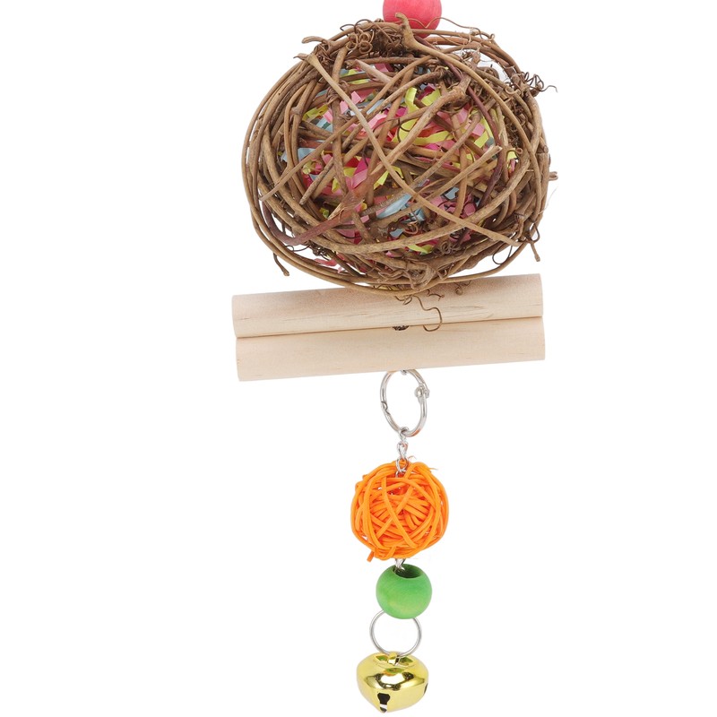 Parrot Cage Shredder Toy Bird Chewing Foraging Shredder Toy for