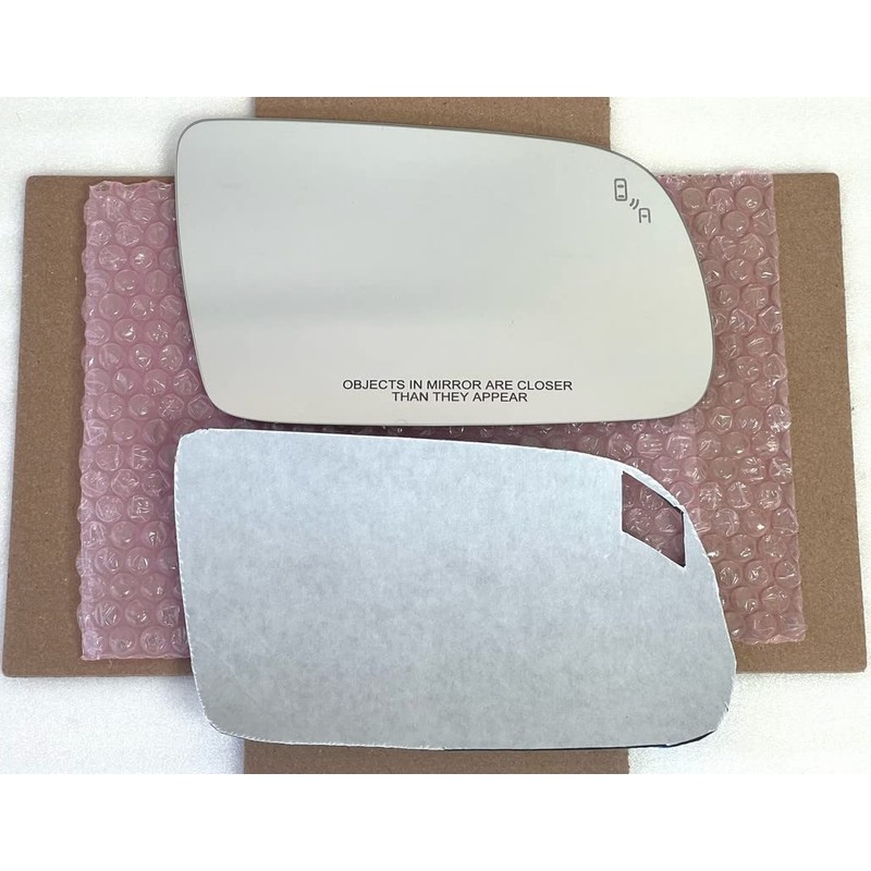 Replacement Blind Spot Mirror Glass with Full Size Adhesive for