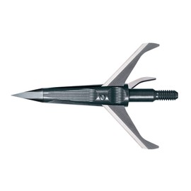 New Archery Products Spitfire Crossbow Mechanical Broadhead 3 Blade 1 1/2" Cutting Diameter 125 Grain Three Pack, Black