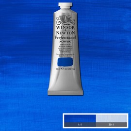 Winsor & Newton 8840465 Professional Artist Quality Acrylic Paint, High Colour Brilliance & Coverage, Archival Quality, 60 ml Tube - Cobalt Blue