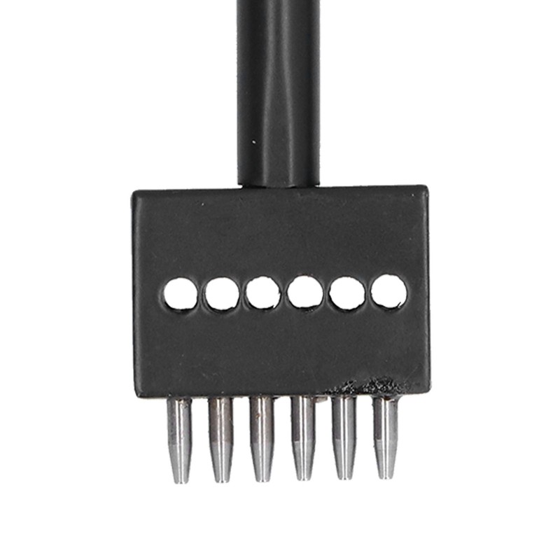 3Pcs Leather Perforated Tool Black Tooth Durable Quick Easy DIY