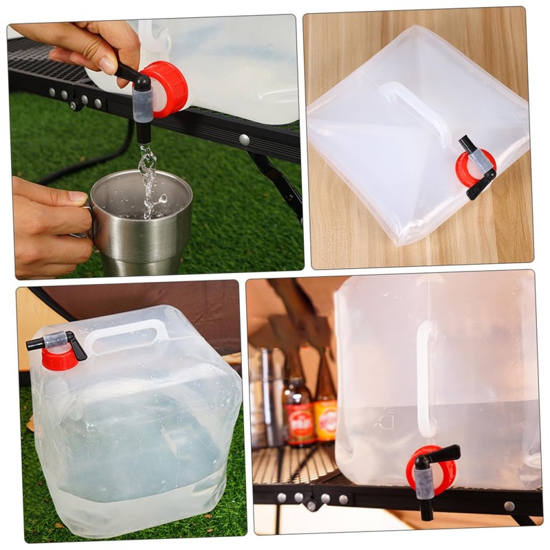 WOONEKY Camping Containers Water Dispenser 15l Portable Water Gallon Tank