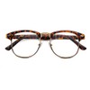 Outray Vintage Retro Classic Half Frame Horn Rimmed Clear Lens