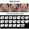 KARLOR 20 Pieces Face Painting Stencils Reusable Face Paint Stencils