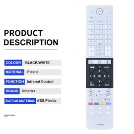 CT-90429 Remote Control for Toshiba 3D 4K TV, Compatible with 58L7363RB 39L4333DG 40L3775D L7300A 40L6353D 32L6353DG 50L7300U 58L7365DG 58L7300U 58L9300VM 65L9363DG