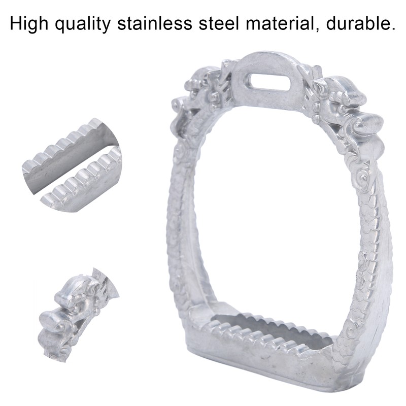 Stainless Steel Electroplated Lightweight Safety Stirrups Horse Riding Racing Accessory
