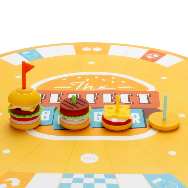 Balvi Board Game The Perfect Burger Create the Best Burger
