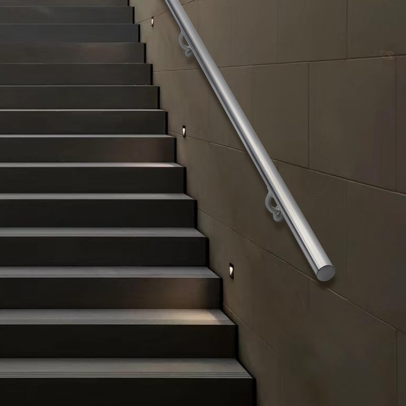 PICESA 4 FT Modern Aluminum Handrail Set, handrails for Indoor