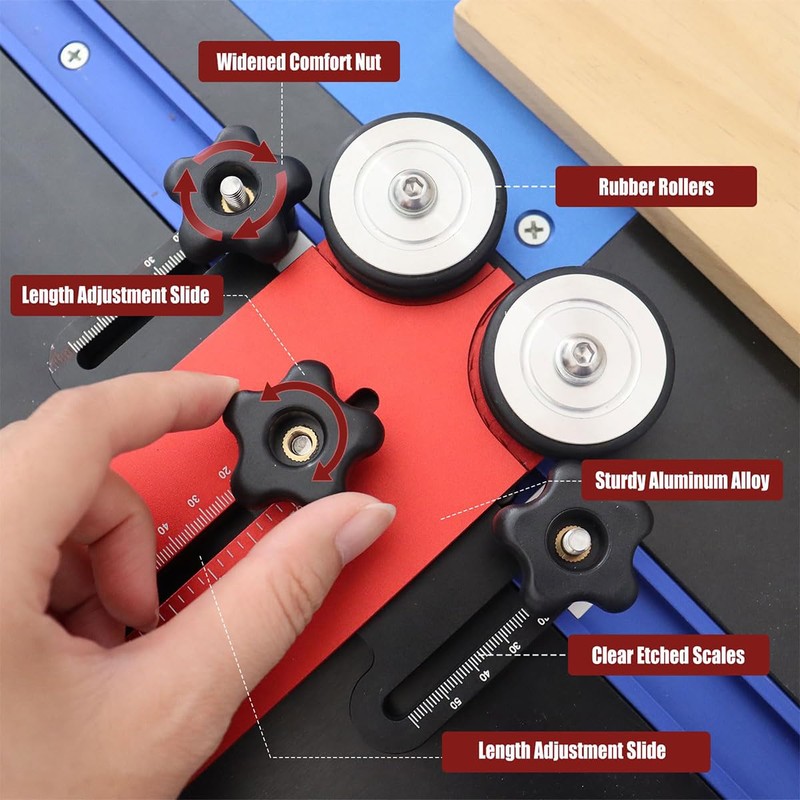 Sarini Woodworking Bearing Wheel Presser Bearing Roller Feather Board Table