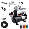 Timbertech Airbrush Kit With Compressor AS-186K With Airbrush Gun, Air