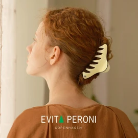EVITA PERONI Hair Clips - Strong Hold Large Claw Clip Classic Hair Clip for Thin Thick Curly Hair Big Hair Clips for Women Premium Hair Accessories, Beige