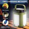 Foldable LED Camping Lantern with 2000mAh & Solar Charging -