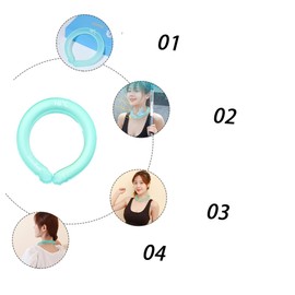 TOVINANNA Practical Pillow Cooling Supply Ice Neck Collar Cooling Neck Collar Summer Heat Prevention