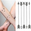 Oottati Small Cute Temporary Tattoo Arrow Arm (Set of 2)
