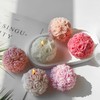 JDH 2 PCS Rose Ball Round Candle Mold 3D Rose
