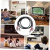 SUPVOX 1m Male Audio Cable for Home Theater Braided Stereo