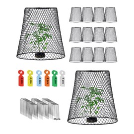 vensovo 12 Pcs Chicken Wire Cloche Plant Covers, 9 inch Metal Plant Protectors from Animals, Heavy-Duty Garden Netting to Keep Rabbits, Squirrels, Birds & Other Small Animals Out
