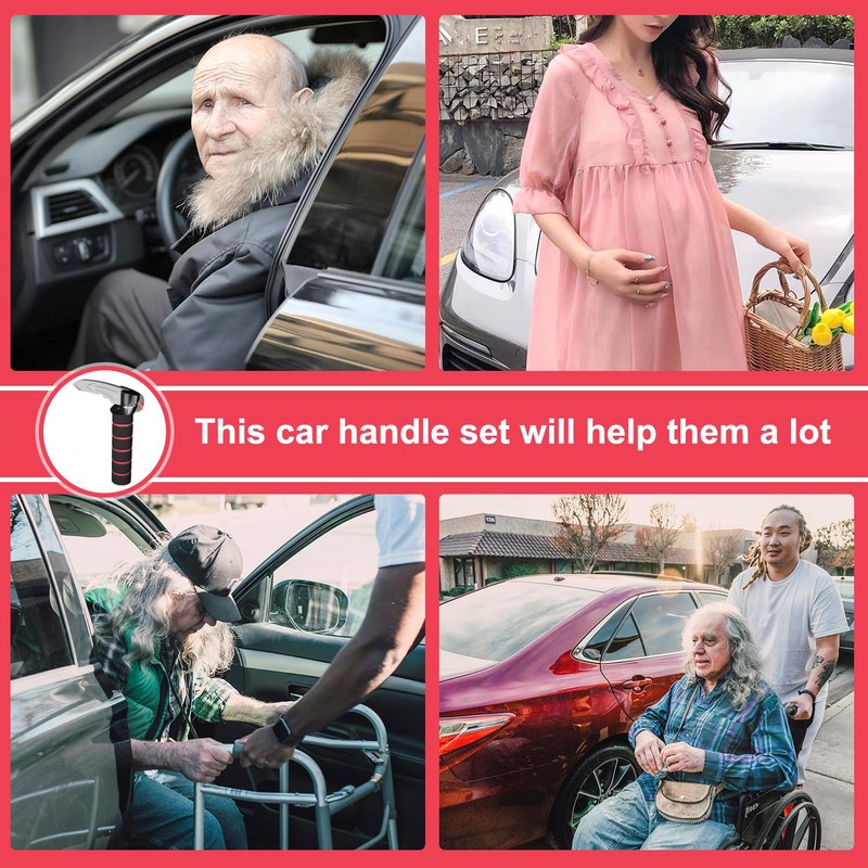 TONINT 3 in 1 Car Door Handle for Elderly Car
