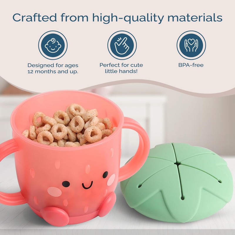 Itzy Ritzy Toddler Snack Cup - Spill-Proof Snack Cup for