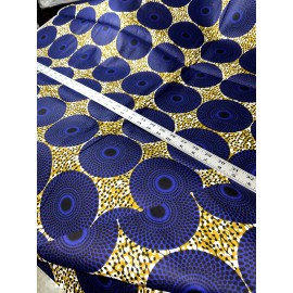 Navy, gold & black Ankara