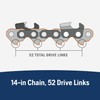 Husqvarna X-Cut S93G 14 Inch Chainsaw Chain, 3/8" Pitch, 050"