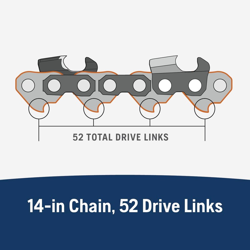 Husqvarna X-Cut S93G 14 Inch Chainsaw Chain, 3/8" Pitch, 050"