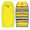 Hubboards Bodyboard Hubb Lite Polystyrene (EPS) - Yellow/Blue/Yellow - 36-Inch