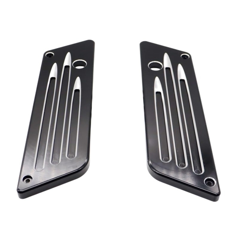SZYUMO 2pcs Aluminum Motorcycle Saddlebag Latch Cover Decorative Cover For