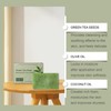 ISBEAUSOLS Green Tea Soap Bar,Organic Bath Soap,Natural Exfoliating Soap for