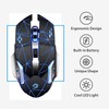 Uciefy Q85 Rechargeable Wireless Gaming Mouse, 2.4G LED Optical Silent