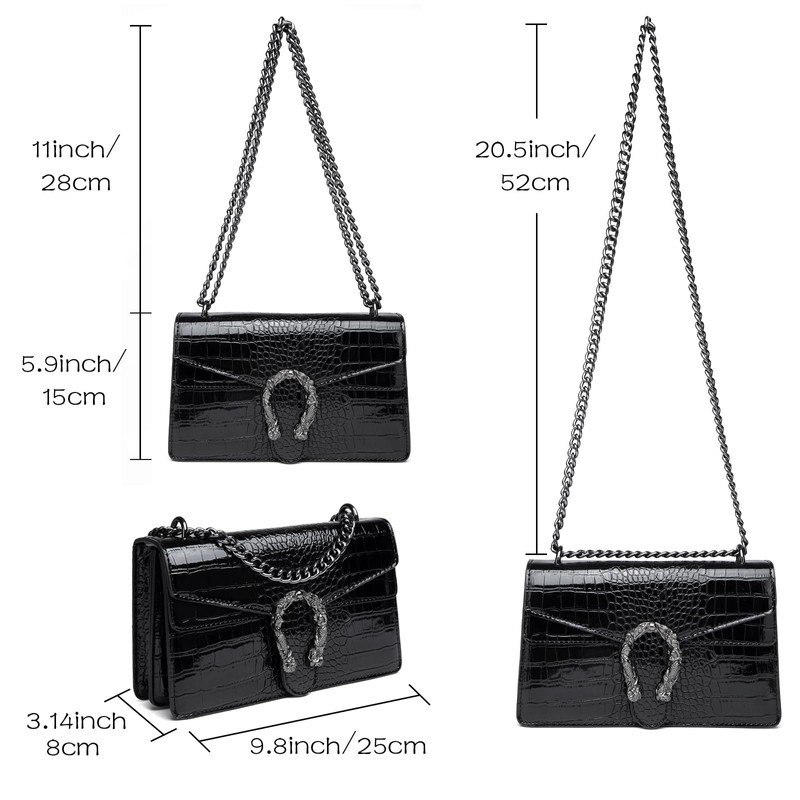 Travistar Crossbody Bag Women's Handbag Small Shoulder Bag Leather with