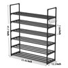Hsscblet 6 Tiers Metal Shoe Rack,Adjustable Shoe Shelf Storage Organizer